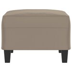 vidaXL Repose-pied Taupe 70x55x41 cm Tissu microfibre