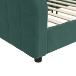 vidaXL Lit de repos sans matelas vert foncé 80x200 cm velours