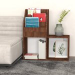 vidaXL Porte-revue pour enfants Chêne marron 71x30x78 5 cm