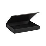 Boîte plate aimantée luxe noir mat A5