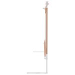 vidaXL Barrière de sécurité de lit d'enfant Taupe 140x25 cm Tissu