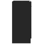 vidaXL Armoire sous évier de salle de bain Noir 78 5 x 37 5 x 81 cm