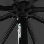 Parasol de jardin vidaXL avec des lumières LED ø395x245 cm Anthracite