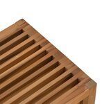 vidaXL Table d'appoint de jardin 50x32.5x35 cm Bois de teck massif