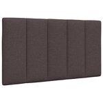 vidaXL Cadre de lit sans matelas marron foncé 90x200 cm tissu