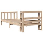 vidaXL Cadre de lit sans matelas 75x190 cm bois de pin massif