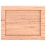 vidaXL Étagère murale marron clair bois chêne massif traité