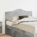 vidaXL Tête de lit Gris béton 135 cm Bois d'ingénierie