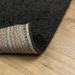 vidaXL Tapis shaggy PAMPLONA poils longs moderne noir 120x170 cm