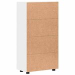 vidaXL Buffet FLORIN Blanc 55 5 x 29 x 103 cm Bois d'ingénierie