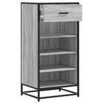 vidaXL Étagère à chaussures sonoma gris 48x38x97 5 cm bois ingénierie