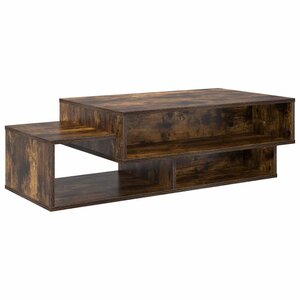 vidaXL Table basse Chêne fumé 105 x 50 x 32 5 cm Bois d'ingénierie