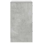 vidaXL Buffet avec tiroir Gris béton 40 x 41 x 75 cm Bois d'ingénierie
