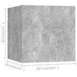 vidaXL Ensemble de meuble TV 5 Pièces Gris béton Bois d'ingénierie