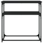 vidaXL Table console noir 75x35 5x75 cm bois d'ingénierie