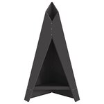 vidaXL Brasero Pyramidal 58x36x100 cm en Acier Résistant aux Intempéries