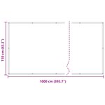 vidaXL Écran de balcon 110 x 1000 cm Tissu Oxford Rectangulaire