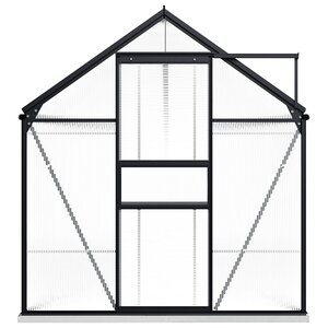 vidaXL Serre avec cadre de base Anthracite Aluminium 9 31 m²