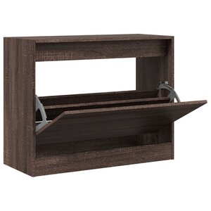 vidaXL Armoire à chaussures chêne marron 80x34x63 cm bois ingénierie