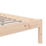 vidaXL Cadre de lit sans matelas bois massif 120x200 cm
