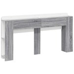 vidaXL Cabinet de Tête de Lit Sonoma gris Bois d'ingénierie