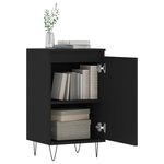 vidaXL Buffets 2 Pièces noir 40x35x70 cm bois d’ingénierie