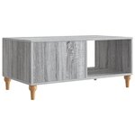 vidaXL Table basse Sonoma gris 90 x 50 x 40 cm Bois d'ingénierie