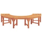 Banc d'arbre extérieur vidaXL 200 cm en bois massif d'eucalyptus