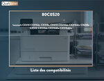 Qualitoner x1 toner 80c0s20 cyan compatible pour lexmark