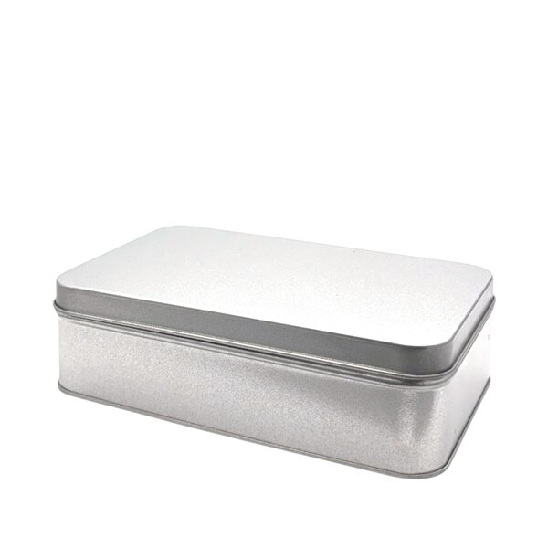 Boîte PM fer blanc  vernis alimentaire  17 x 10 x 4.5 cm