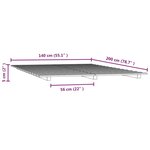 vidaXL Cadre de lit sans matelas 140x200 cm bois massif de pin