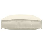 vidaXL Coussins 2 Pièces crème 40x40x8 cm en tissu Oxford pour sièges.