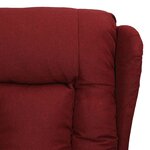 vidaXL Fauteuil inclinable Rouge bordeaux Tissu