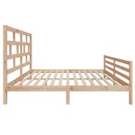 vidaXL Cadre de lit sans matelas bois massif