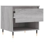 vidaXL Table basse sonoma gris 50x46x50 cm bois d'ingénierie