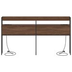 vidaXL Tête de lit avec étagère Chêne marron 180 cm Bois d'ingénierie