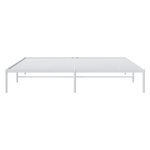 vidaXL Cadre de lit métal sans matelas blanc 183x213 cm