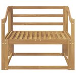 vidaXL Sofa de milieu extérieur Bois d'Acacia Massif Blanc