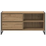 vidaXL Meuble TV Chêne artisan 100 x 36 x 49 5 cm Bois d'ingénierie