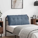 vidaXL Coussin de Dos Bleu 100 x 50 cm Tissu en velours côtelé