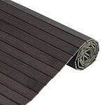 vidaXL Tapis rectangulaire marron foncé 60x100 cm bambou
