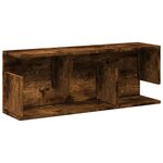 vidaXL Armoire murale 80x20x30 cm chêne fumé bois d'ingénierie