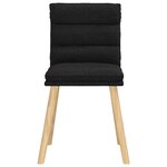 vidaXL Chaises à manger lot de 6 noir tissu