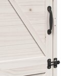 vidaXL Abri de jardin Blanc 59 5 x 56 x 176 5 cm Bois d'ingénierie