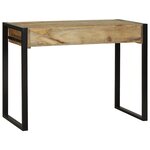 vidaXL Table de maquillage avec miroir 100x50x75 cm en bois de mangue massif