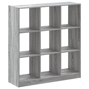 vidaXL Bibliothèque sonoma gris 102x32x108 cm bois d'ingénierie