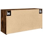 vidaXL Armoire murale de bain chêne fumé 80x25x40 cm bois d'ingénierie
