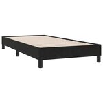 vidaXL Cadre de lit sans matelas noir 100x220 cm velours
