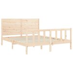 vidaXL Cadre de lit sans matelas bois de pin massif