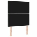 vidaXL Tête de lit en velours gris clair avec des boutons en cristal  80 cm
